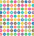 100 development soft icons vector image