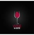 wine easter design background vector image vector image