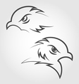 icon eagle heads outline style vector image