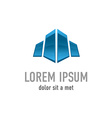 real estate building logo template vector image vector image