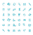bath equipment icons made in modern line style vector image vector image