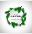 merry christmas and happy new year greeting card vector image vector image