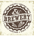 craft beer emblem design vector image