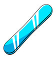 snowboard winter sport item vector image vector image