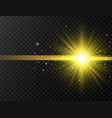 star burst with beams and sparkles on transparent vector image