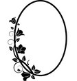 floral frame vector image vector image