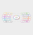 modern neon thin line infographic template ten vector image vector image