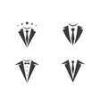 tuxedo logo template icon design vector image