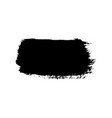 brush stroke isolated on white background black vector image