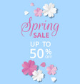 paper flowers vector image vector image