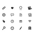 social media simply icons vector image
