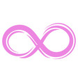 infinity loop icon endless motion symbol cycle vector image vector image