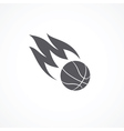 basketball icon vector image