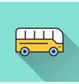 bus icon for graphic and web design vector image