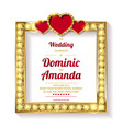 wedding invitation thank you card vector image