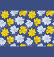 floral seamless pattern with blossom flowers vector image vector image