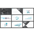 infographic elements for presentation templates vector image