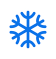 snowflake icon vector image