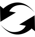 black arrows in circular motion arrow combinations vector image