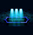 congratulations banner on color background vector image vector image