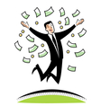 a lot of money vector image vector image