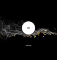 abstract banner with white grid and gold texture vector image