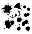 watercolor transparent stain set of ink vector image
