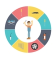 car service vector image