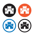 castle icons vector image vector image