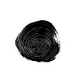 black brush strokes isolated on white vector image