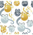 christmas balls holiday decoration seamless vector image