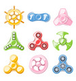 hand spinner elements vector image