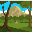 mountain landscape vector image vector image
