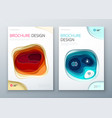 paper cut brochure design carve abstract vector image