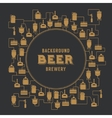 card template with beer brewery element vector image vector image