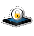 digital or internet securityicon image vector image