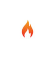 fire symbol icon vector image vector image