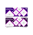 horizontal banner with photo collage vector image vector image