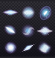 stars cluster transparent set vector image vector image
