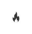 fire symbol icon vector image vector image
