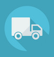 flat modern design with shadow truck vector image vector image