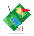 golf field vector image vector image