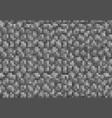 cubic pixel game grey rock stones or rubble gravel vector image