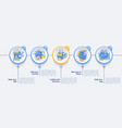 everyday routine tips blue circle infographic vector image vector image