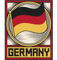 germany flag poster vector image
