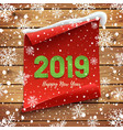 happy new year 2019 greeting card banner template vector image