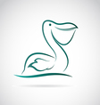 image of an pelican vector image