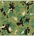camouflage military pixel vector image