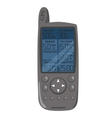 gps navigation for hiking vector image vector image