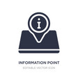 information point icon on white background simple vector image vector image